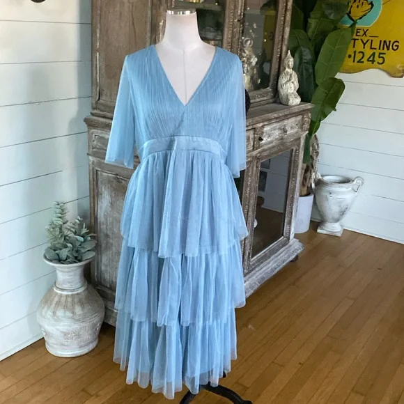 Anaya | Dresses | Anaya With Love Maternity Tiered Midi Dress New United  Kingdom Tulle | Poshmark